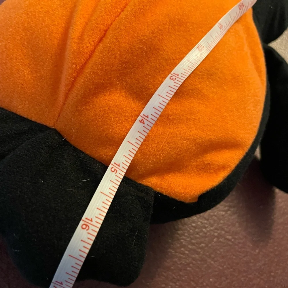 Halloween plushy, penguin‎ with witch hat, 17 inches tall. EUC